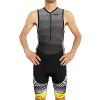 Zoot Performance Front Zip Sleeveless Trisuit Gris XS Homme