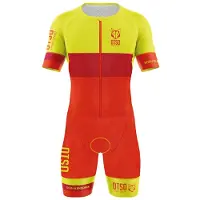 Otso Foc Short Sleeve Trisuit Rouge XS Femme