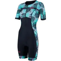 Zone3 Activate+ Tribal Rush Short Sleeve Trisuit Bleu XS Femme