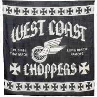 West Coast Choppers Wings Scarf Noir