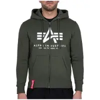 Alpha industries Basic Full Zip Sweatshirt Vert 2XL Homme