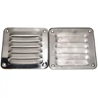 Marine Town Stainless Steel Square Vent Grid Argenté 127 x 122 mm