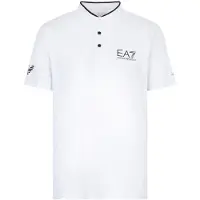 EA7 pour homme. 8NPT21_PJEMZ Polo Ventus7 M Serafino blanc (3XL), Sport, Tennis/Padel, Polyamide, Manche courte
