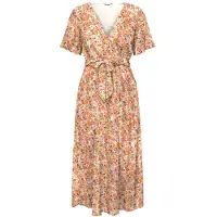 ONLY Robe Midi à Manches Courtes Lucie Fr