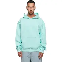 Build Your Brand Ultra Heavy Cotton Box Hoodie Bleu M Homme