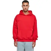 Build Your Brand Ultra Heavy Cotton Box Hoodie Rouge 5XL Homme