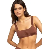Roxy Silky Island Bikini Top Marron M Femme