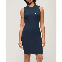 Superdry Robe Courte Sans Manches Rib Bodycon