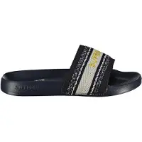 Superdry pour femme. WF310227A Tongs tissées noires (38/39), Plat, Aucun, Casuel, Beachwear