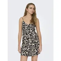 ONLY Dahlia Linen Sleeveless Short Dress Multicolore M Femme