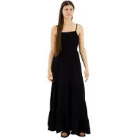 Superdry Smocked Sleeveless Long Dress Vert S Femme