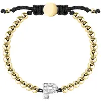 La Petite Story Bracelet Boules Letter P