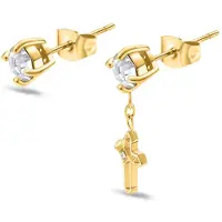 Police Peage0036503 Earrings Doré Homme