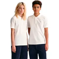 Gant 902553 Short Sleeve Shirt Blanc 10-12 Years Garçon