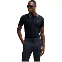 BOSS pour homme. 50525172 Polo Paule navy (L), Casuel, Coton, Manche courte, Marine