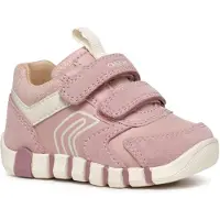 Geox Iupidoo Infant Trainers Rose EU 23 Fille