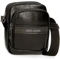 Pepe Jeans unisex. 7815331 Sac à bandoulière à deux compartiments noir (OSFA), Casuel, Polyester