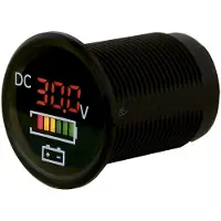 Talamex Voltage Meter With Battery Indicator 5-30v Argenté