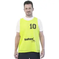 Softee Numbered 1-5 Training Bib 5 Units Jaune Senior Homme