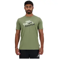New Balance Sport Essentials Heathertech Graphic Short Sleeve T-shirt Vert S Homme
