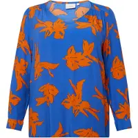 ONLY Chemisier 'Cardagny Life' azur / orange foncé