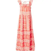 Vero Moda Robe d’été 'Dicthe' orange / blanc