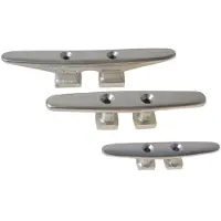 Sa.fe. Fixing Holes Mooring Cleat Argenté 245 mm