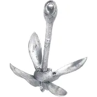 Talamex Galvanized Folding Anchor Argenté 2.5 kg
