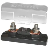 Blue Sea Systems Fuse Block With Cover Adapter Noir