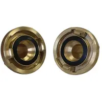 Lalizas Brass Storz 50 Fire Hose Coupling Doré