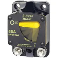 Blue Sea Systems Thermal Circuit Breaker Switch 50a Noir