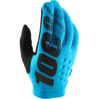 100% Brisker Off-road Gloves Bleu 2XL / Short Homme