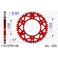 Afam BAR CHAÎNE ALU ROUGE