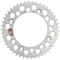 Renthal 441u-428 Ultralight Grooved Rear Sprocket Argenté 49t