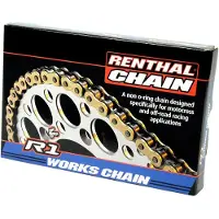 Renthal 420r1 Mx Circlip Non O Ring Offroad Works Chain Doré 120 Links