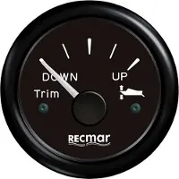 Recmar 0-190º Trim Position Indicator Noir 51 mm
