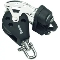Barton Marine Poulie Triple Pivotante Avec Support De Corde/taquet 370kg 8 Mm