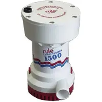 Rule Pumps Auto Rd Wire Pump 1500gph Blanc