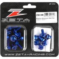 Zeta Suzuki Rmz 250 10-18/rmz 450 11-17 Ze88-5446 Fairing Screw Kit Bleu