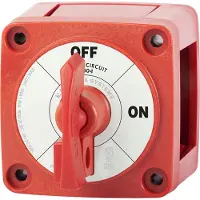 Blue Sea Systems On-off Locking Key Battery Switch Rouge