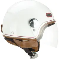 Cgm 191v Pix Vintage Long Screen Open Face Helmet Blanc L