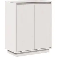 vidaXL Sideboard Blanc 60x34x75 cm Pin massif