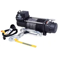 Superwinch Steel Tiger Shark 9500 Cable Electric Winch 4309kg 12v Argenté 529 x 160 x 235 mm