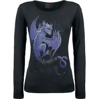 Spiral T-shirt manches longues Gothic de - Pocket Dragon - S - XXL - pour Femme - noir - Taille XXL