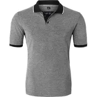 MARVELIS Homme Marvelis Casual Regular Fit Polo noir,
