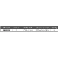 Eno Duo 2 Stoves Gas Hob 1750-2500w Argenté 339 x 498 x 246 mm