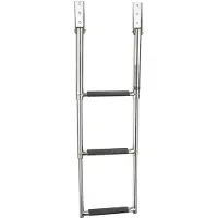 VETUS Inox 3 Steps Transom Mounted Swim Ladder Argenté 625 mm