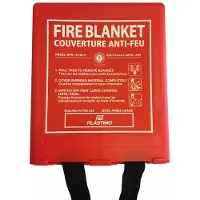 PLASTIMO Fire Protection Blanket Rouge 100 x 100 cm