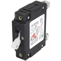 Blue Sea Systems C-series Single Pole Circuit Breaker Switch Noir 30 A