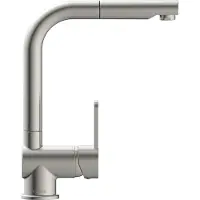 Schutte 79705U LONDON Mitigeur d'évier, acier inoxydable brossé, avec bec extractible
